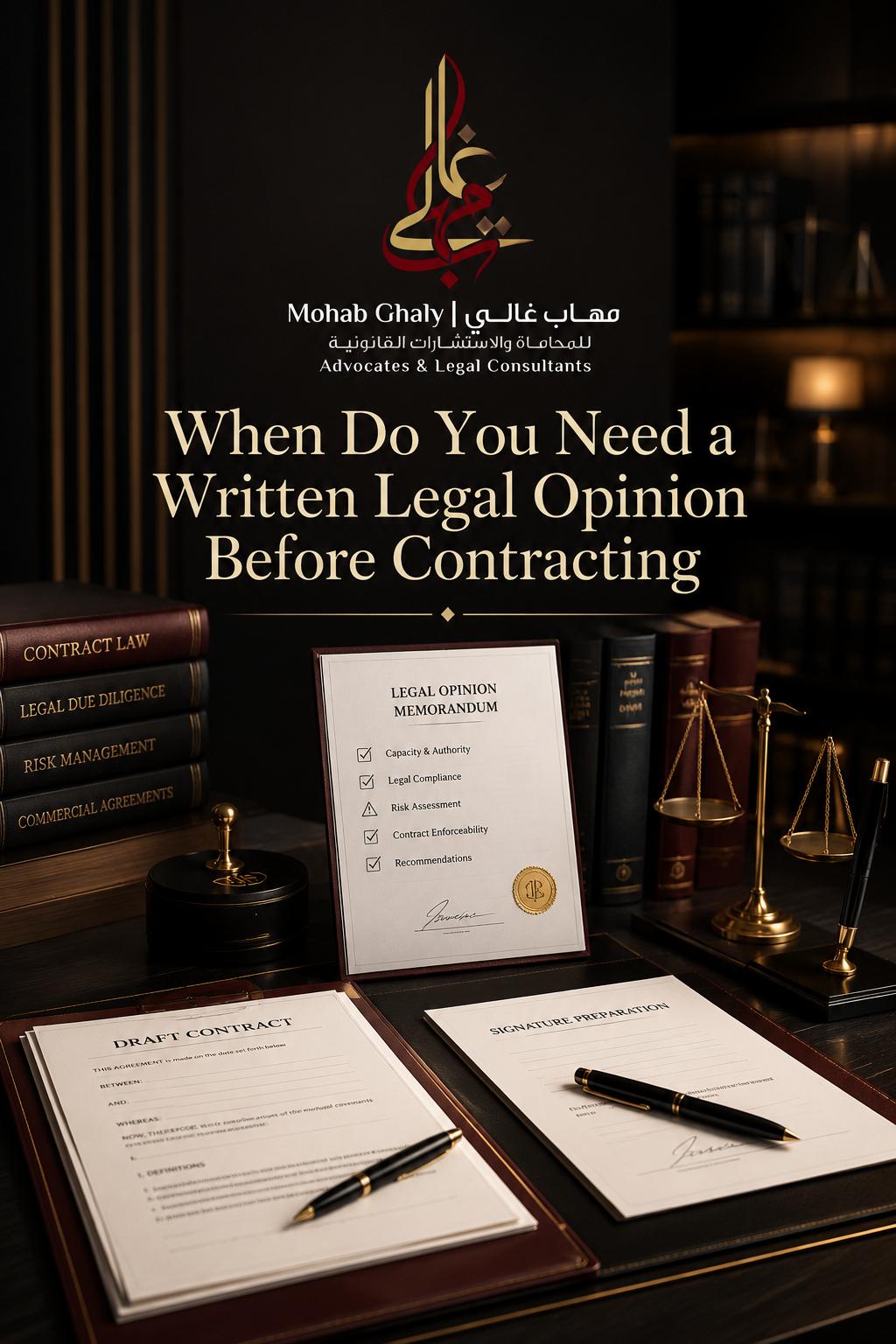 काहिरा में वकील: written legal opinion Egypt के लिए व्यावहारिक कानूनी गाइड