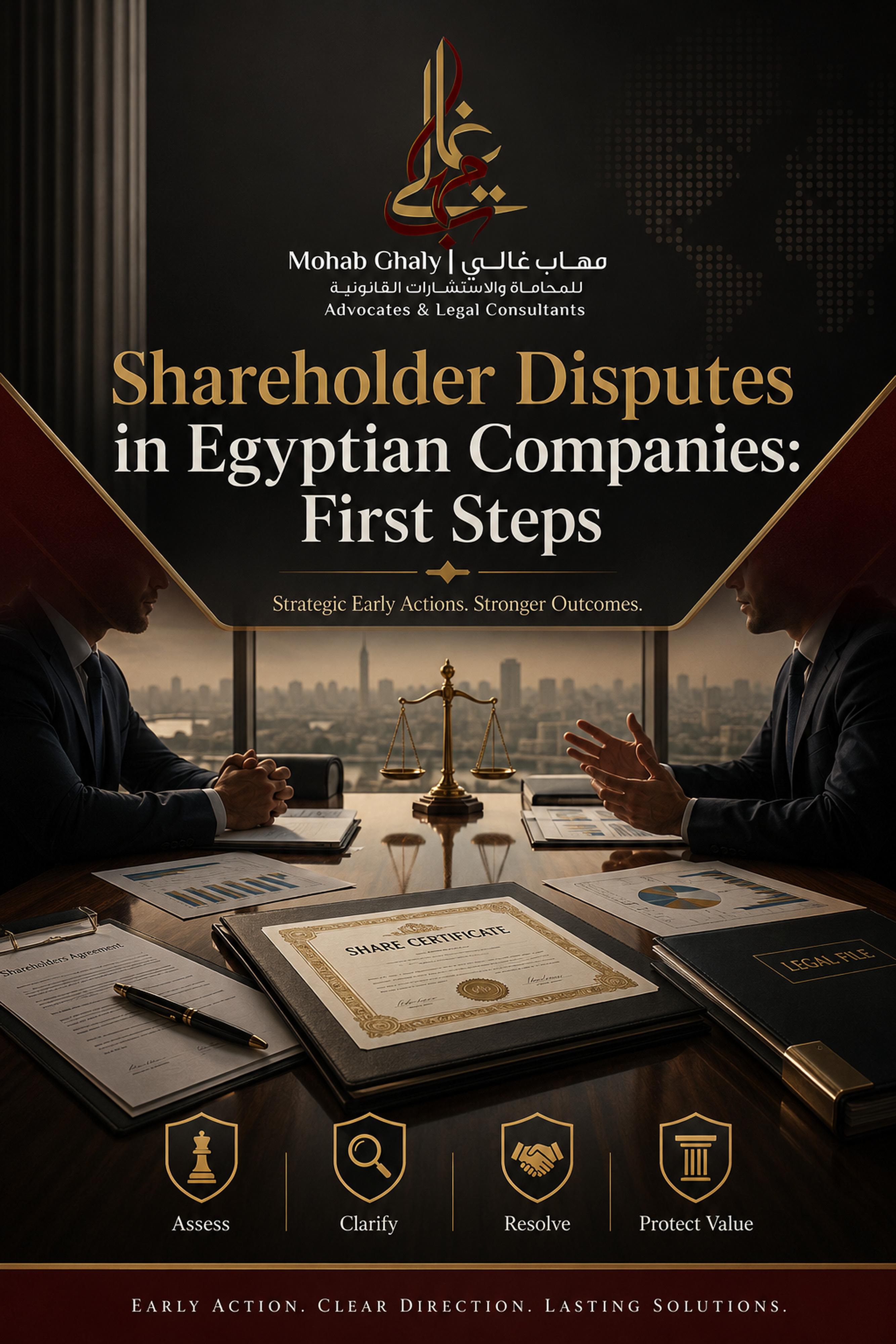 قاہرہ میں کمپنی اور معاہدات کے وکیل: shareholder dispute Egypt کے لیے عملی قانونی رہنما