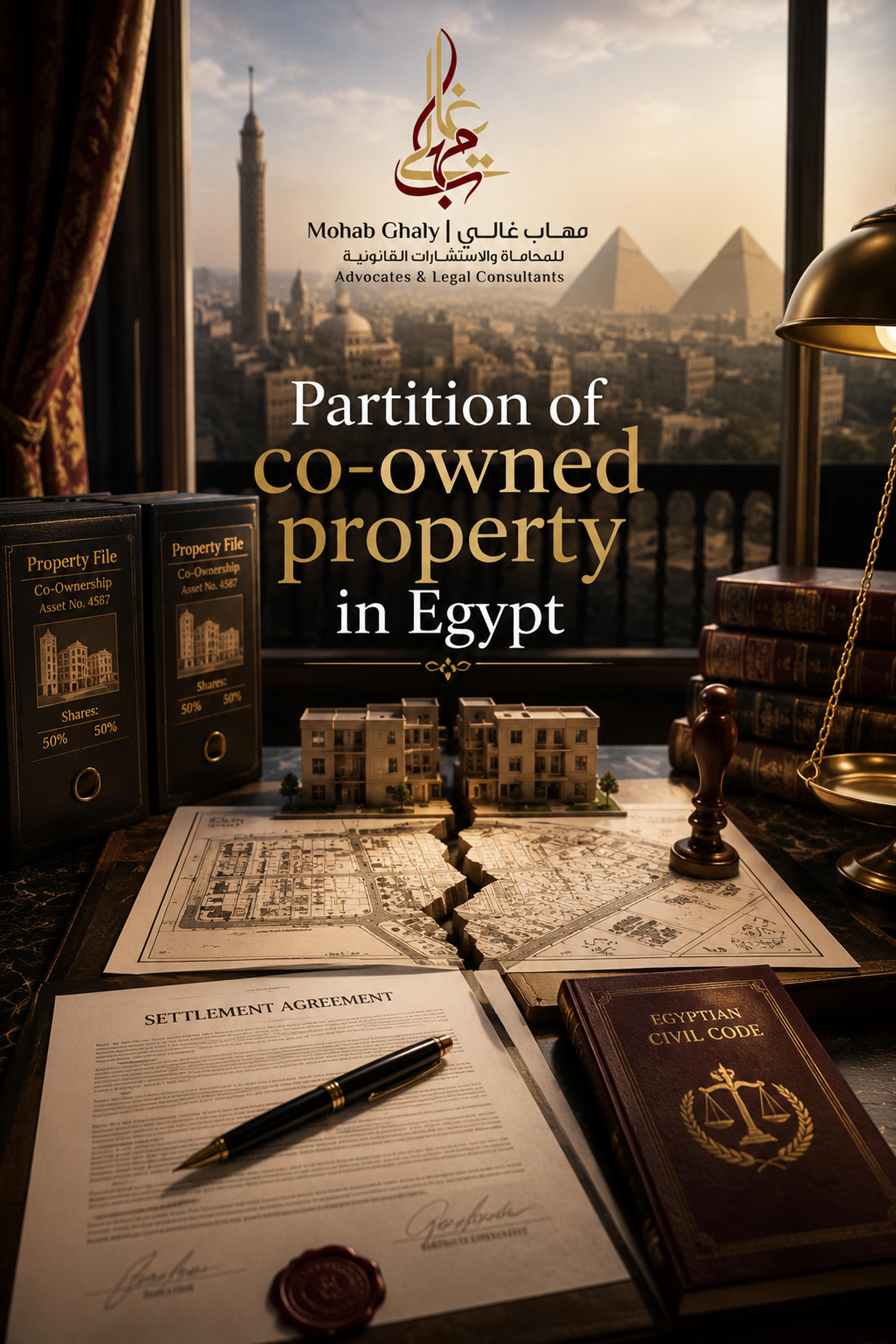 Partition of co-owned property in Egypt