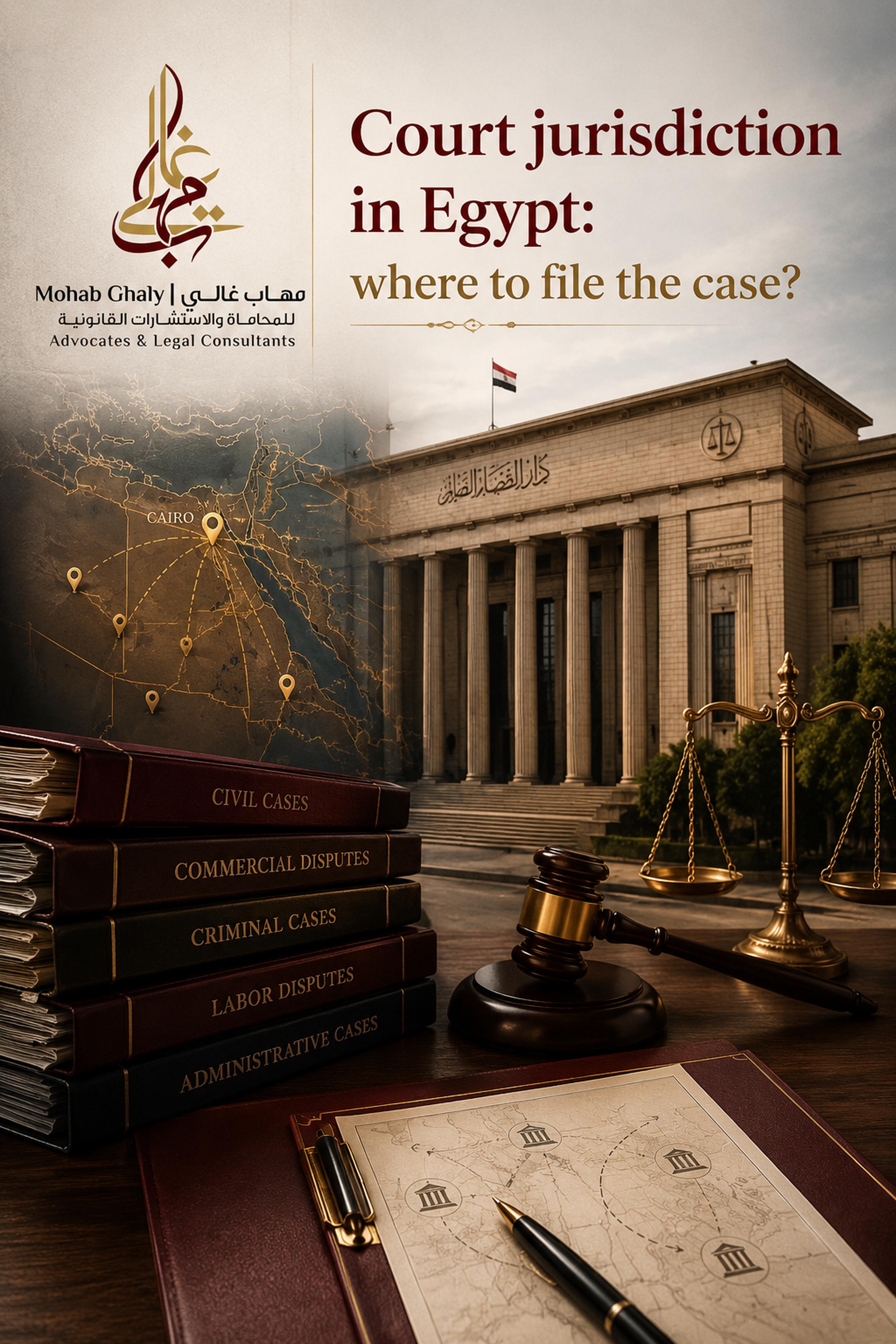 मिस्र में मुकदमेबाजी वकील: court jurisdiction Egypt के लिए व्यावहारिक कानूनी गाइड