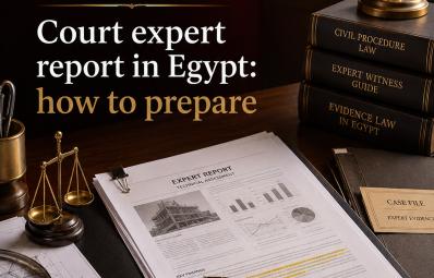 埃及诉讼律师：court expert report Egypt 实务指南