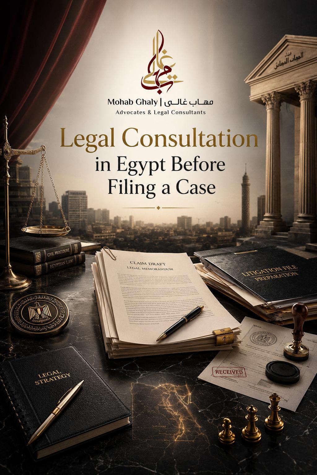 Legal consultation in Egypt before filing a case