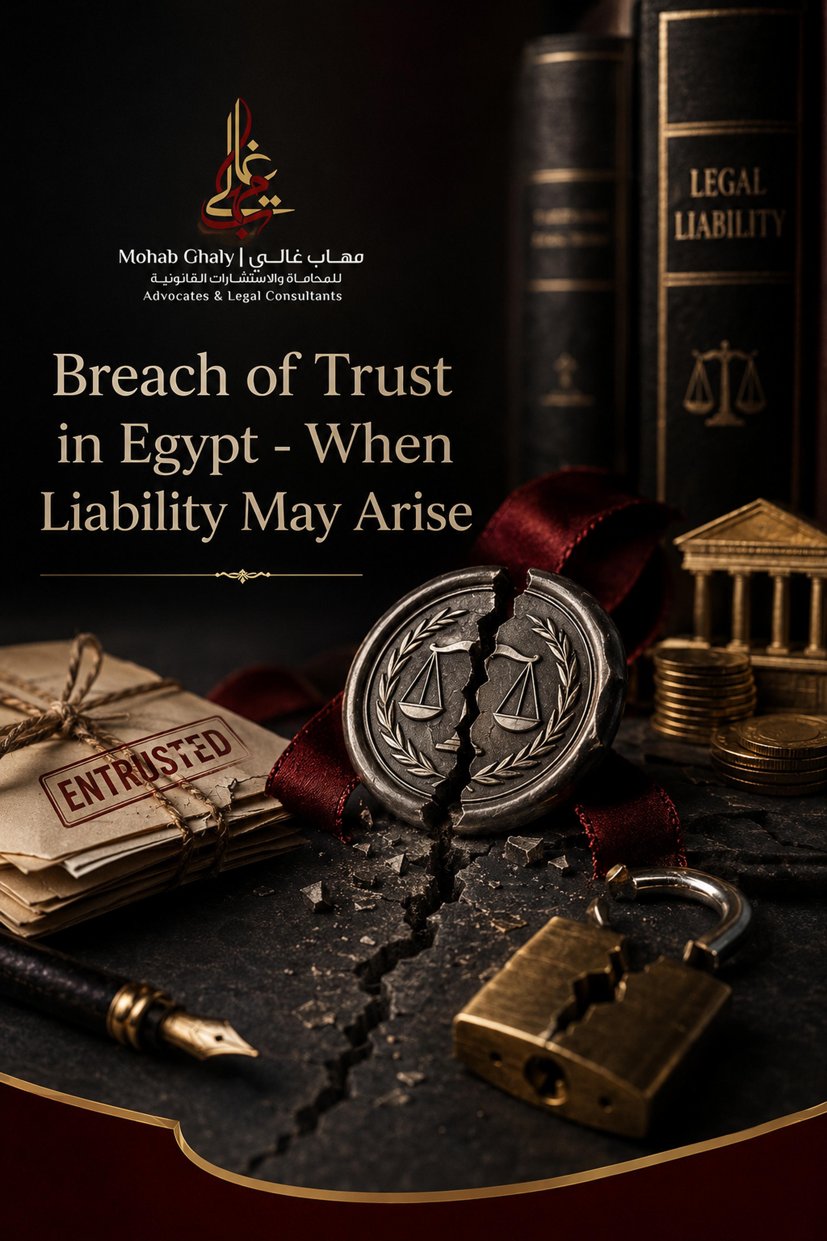 Breach of trust in Egypt: when liability may arise