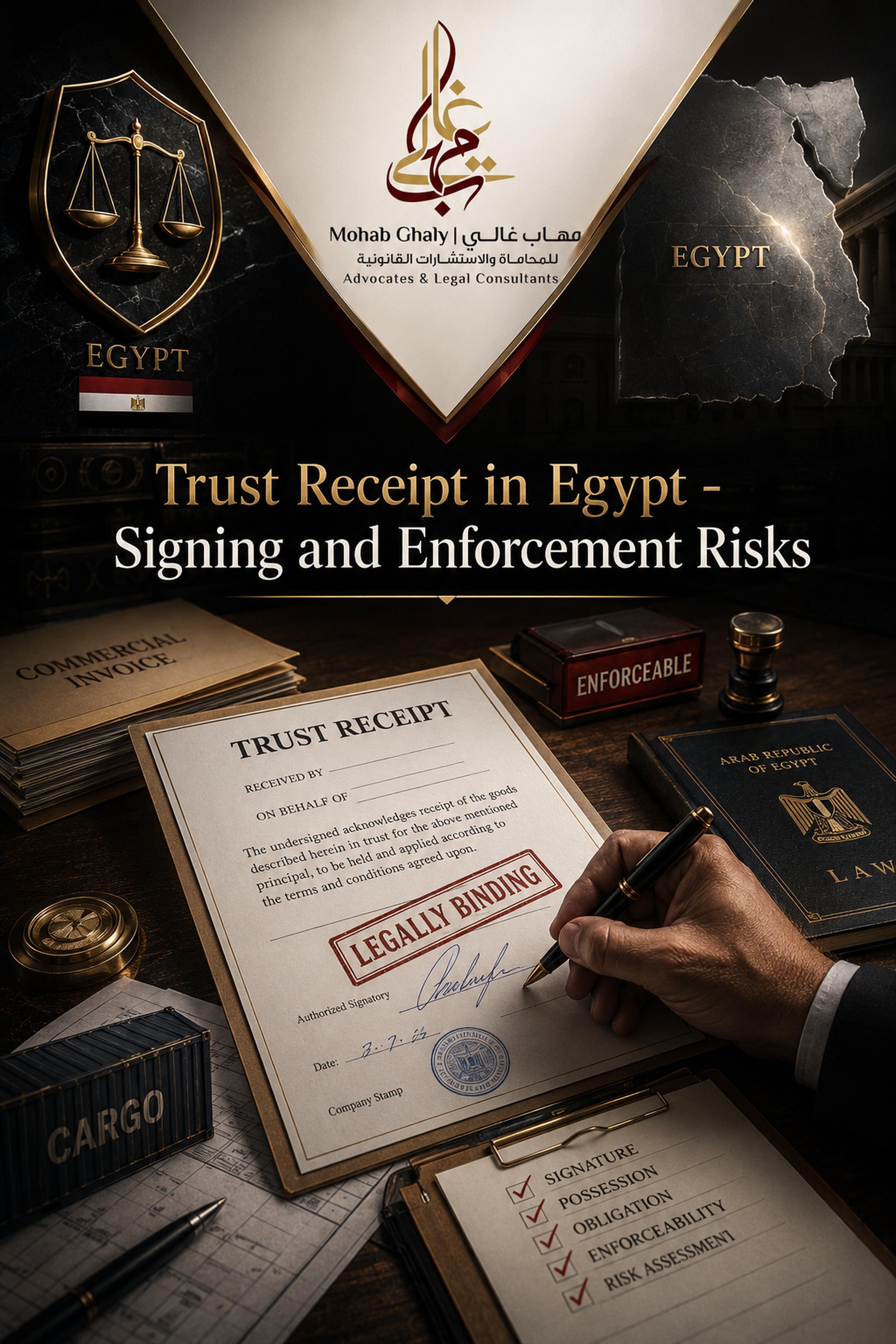 уголовный адвокат в Каире: практический гид по trust receipt Egypt