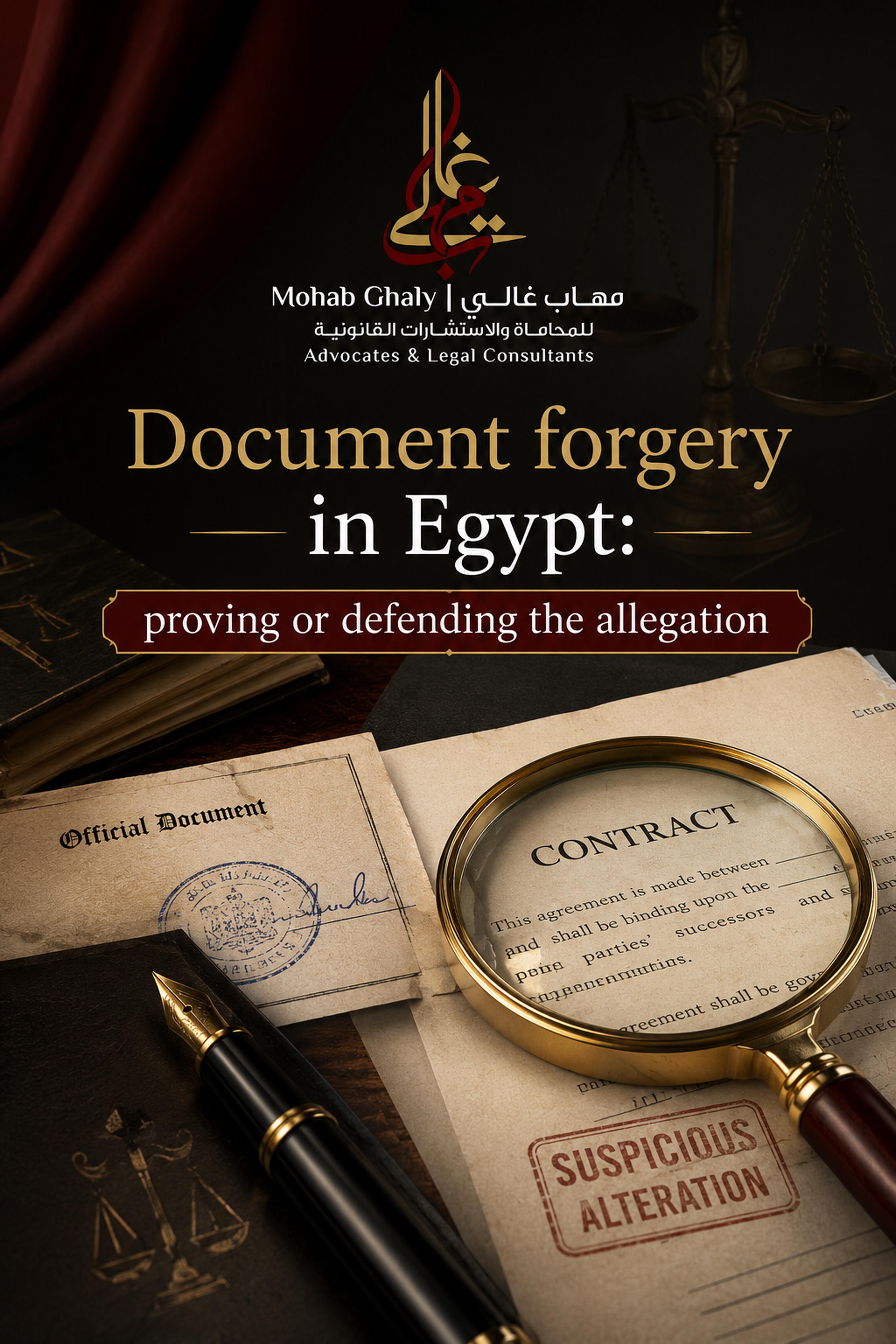 काहिरा में आपराधिक वकील: document forgery Egypt के लिए व्यावहारिक कानूनी गाइड
