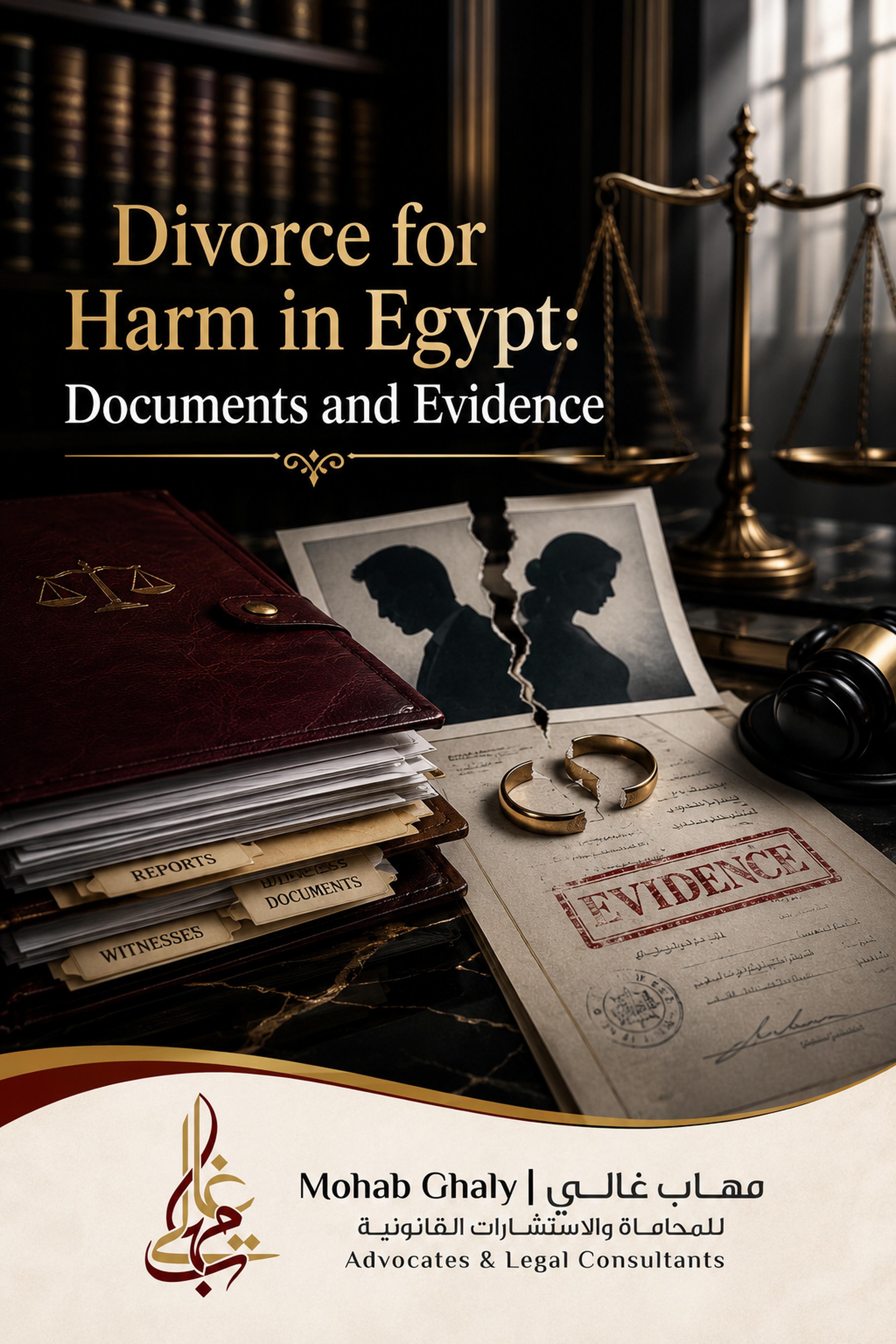 قاہرہ میں عائلی قانون کے وکیل: divorce for harm Egypt کے لیے عملی قانونی رہنما