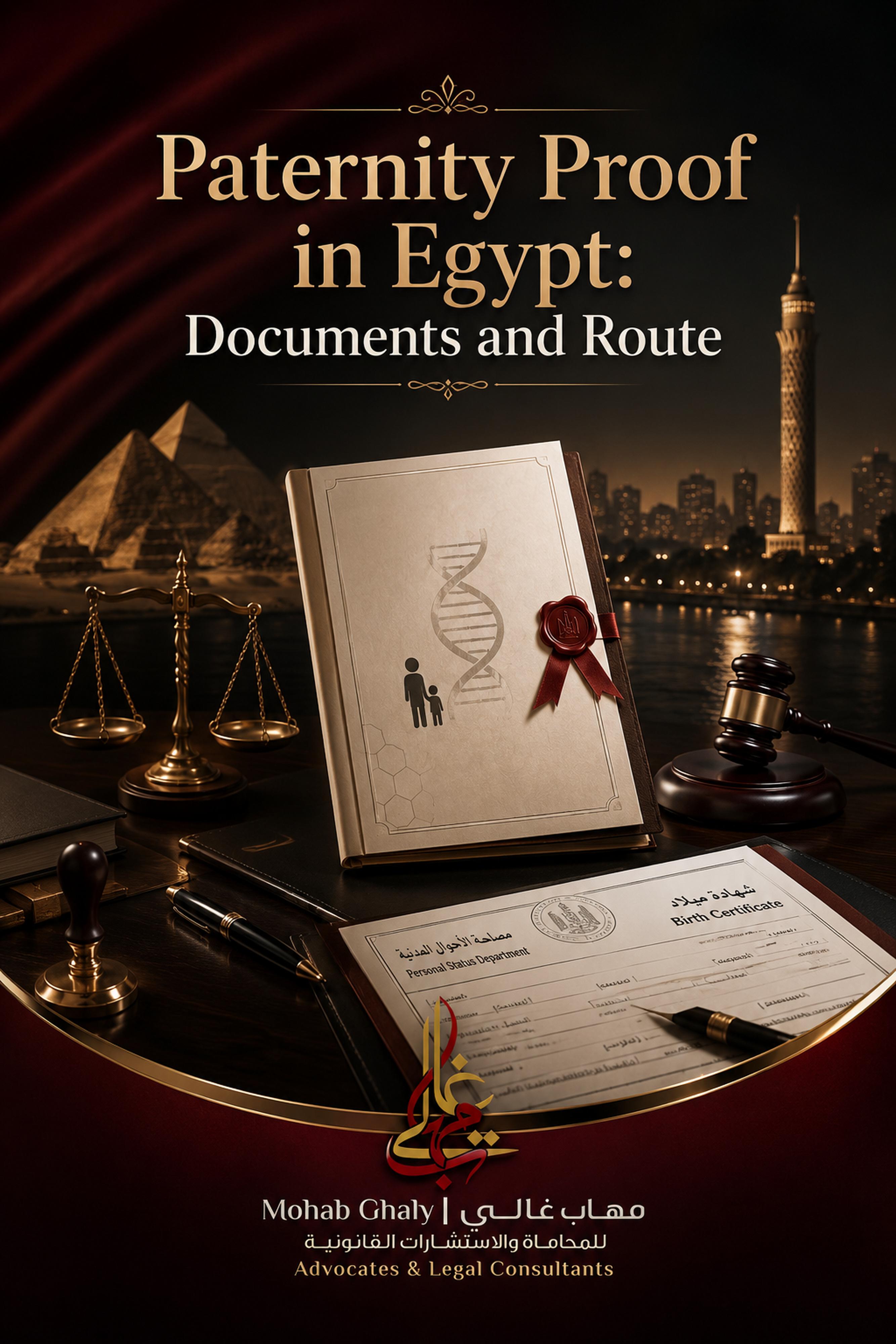 开罗家庭律师：paternity proof Egypt 实务指南