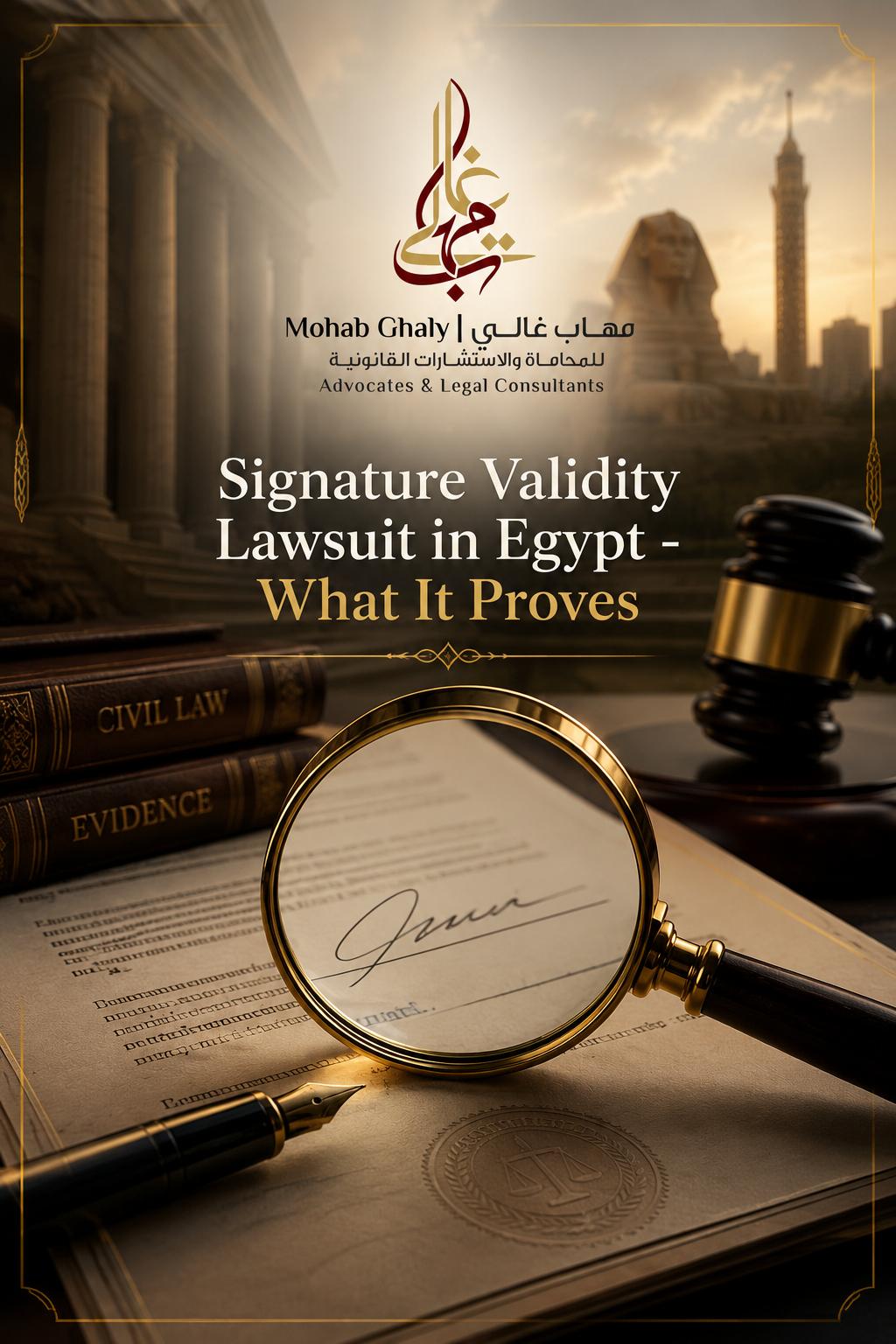 юрист по недвижимости в Каире: практический гид по signature validity lawsuit Egypt