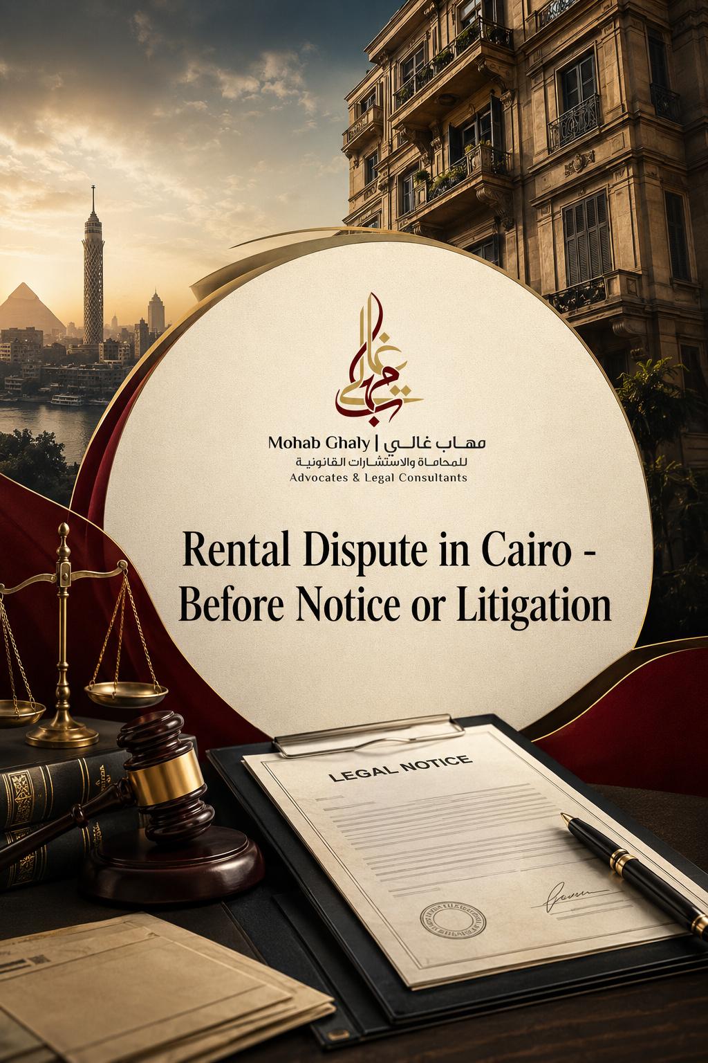 Rental dispute in Cairo: before notice or litigation