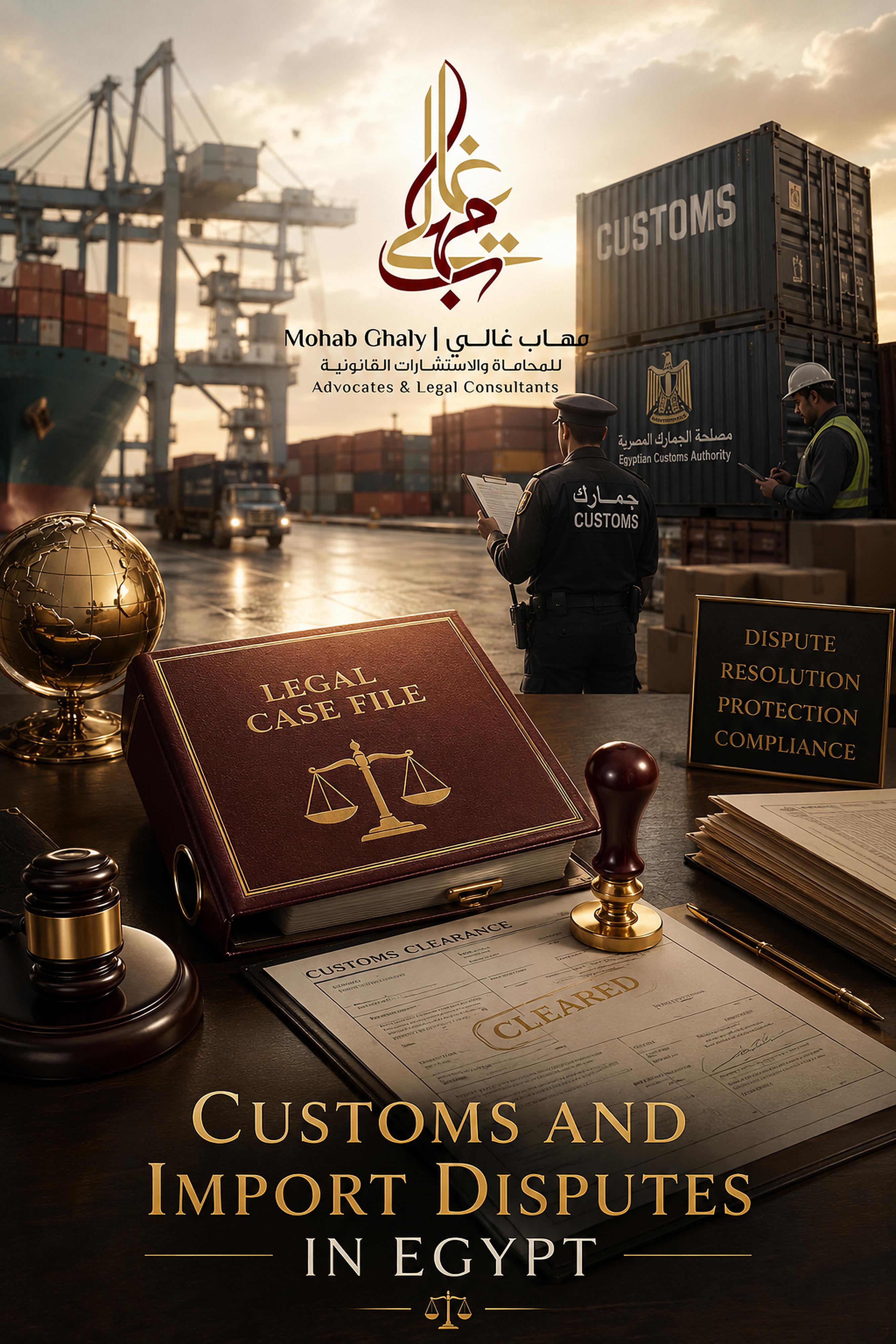 مصر میں انتظامی، ٹیکس اور IP وکیل: customs dispute Egypt کے لیے عملی قانونی رہنما